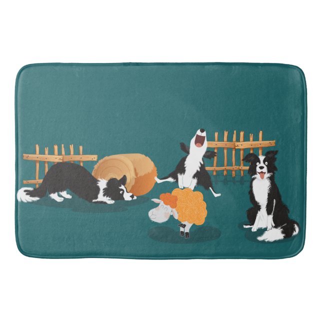 Meet Tejo, my brother's dog Bath Mat (Front)