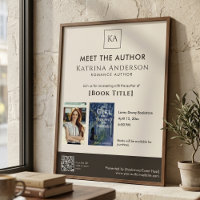 Meet the Author Event Custom Book Signing QR Code