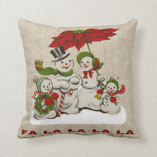 Meet the Jolly's, The Snow family... Cushion