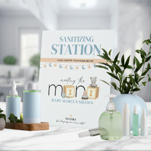 Meet The Mini Blue Sanitizing Station Sign