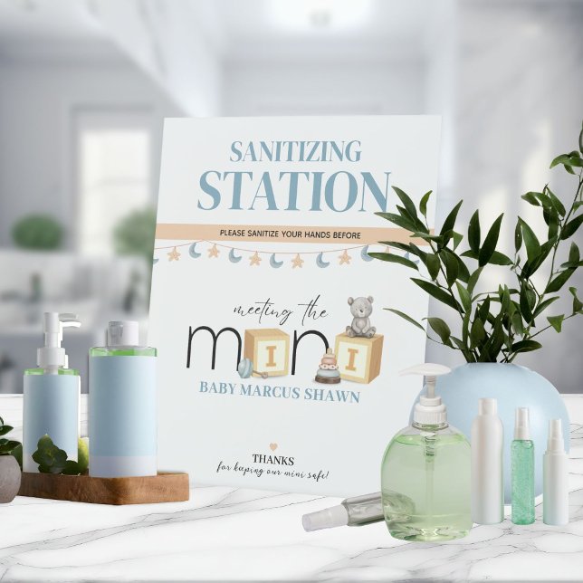 Meet The Mini Blue Sanitizing Station Sign (Creator Uploaded)
