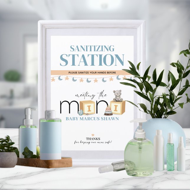 Meet The Mini Blue Sanitizing Station Sign (Creator Uploaded)