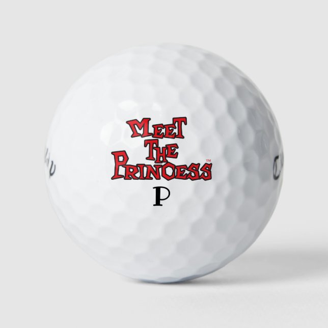 Meet The Princess Log with your initial golf balls (Front)