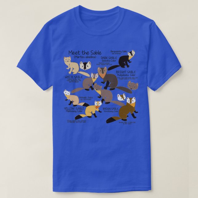 Meet the sable marten  T-Shirt (Design Front)