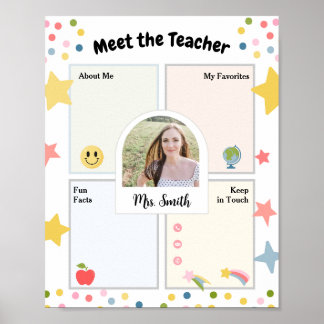 Meet the Teacher Back to School Flyer Poster