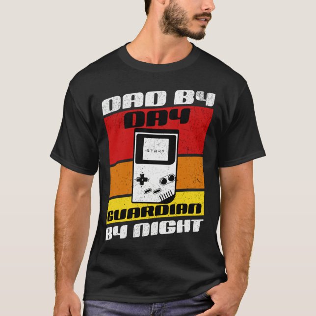 Meet the Ultimate Gamer Dad by Day Guardian By Nig T-Shirt (Front)