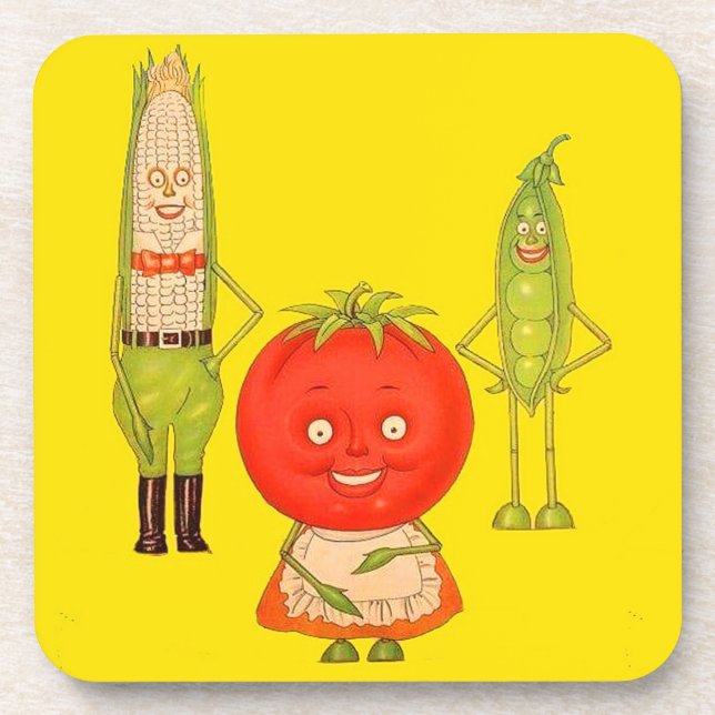 Meet the Vegetables Coaster (Front)
