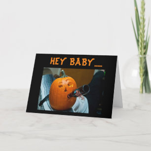 *MEET U UNDER THE SHEETS* RATED R HALLOWEEN BABY!  HOLIDAY CARD