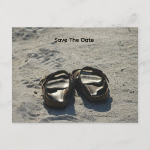 Meet Us At The Beach Announcement Postcard