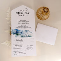 Meet Us In The Woods Forest Outdoor Wedding