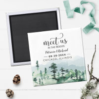 Meet Us In The Woods Outdoor Wedding Save The Date