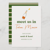 meet us in tulum wedding save the date