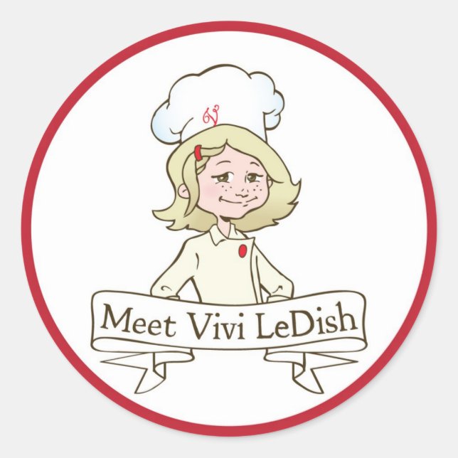 Meet Vivi LeDish Stickers (Front)
