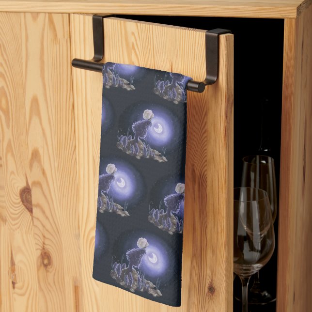 Meeting at Moonlight Kitchen Towel (Thirds Fold)