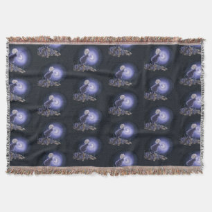 Meeting at Moonlight Throw Blanket