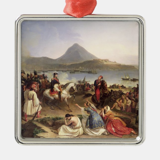 Meeting Between General Nicolas Joseph Maison Metal Tree Decoration (Front)