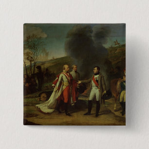 Meeting between Napoleon I & Francis I 15 Cm Square Badge
