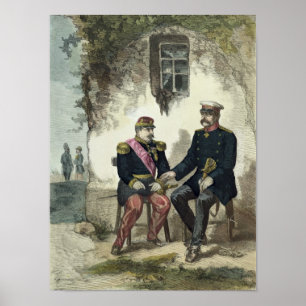 Meeting between Otto von Bismarck and Napoleon Poster