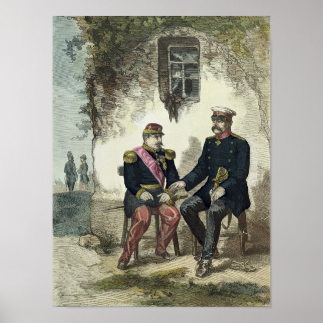 Meeting between Otto von Bismarck and Napoleon Poster (Front)