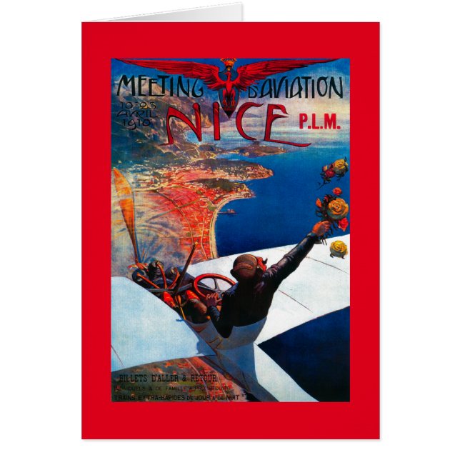 Meeting D' Aviation in Nice, France Poster (Front)