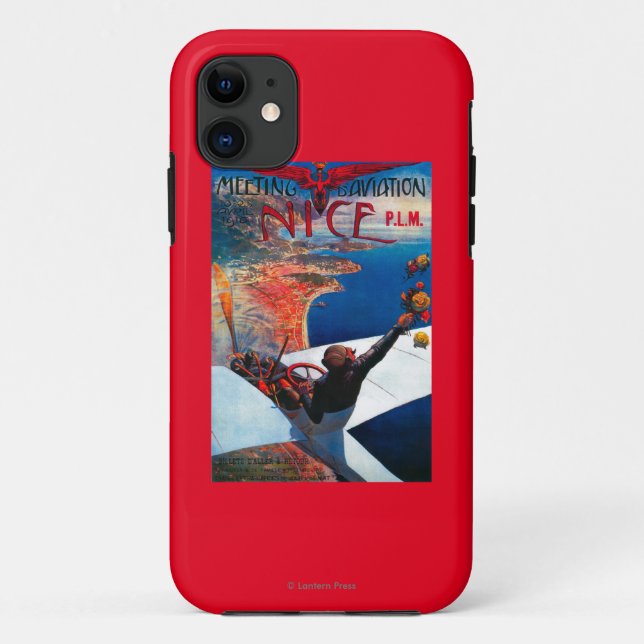 Meeting D' Aviation in Nice, France Poster Case-Mate iPhone Case (Back)