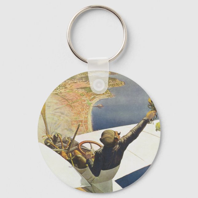 Meeting d'Aviation Nice Key Ring (Front)