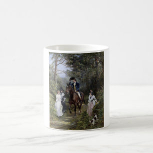 Meeting in the Forest (by Heywood Hardy) Coffee Mug