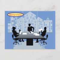 meeting invitation postcard