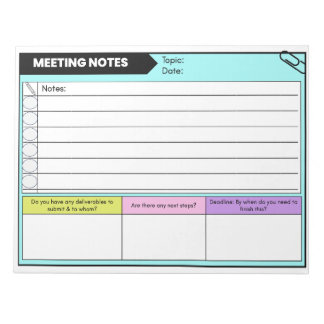 Meeting Notes Teacher Staff Meetings Minutes
