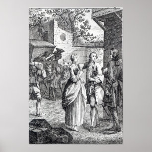 Meeting of Chevalier Des Greux and Manon Poster