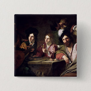 Meeting of Drinkers 15 Cm Square Badge