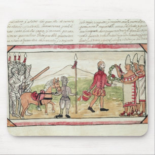 Meeting of Hernando Cortes and Montezuma Mouse Pad