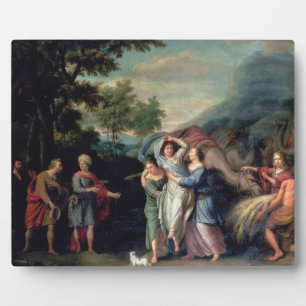 Meeting of Jacob and Laban with Rachel, Leah and S Plaque