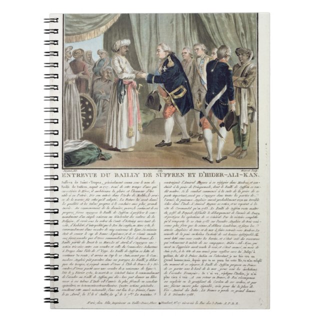 Meeting of Pierre Andre de Suffren de Saint Tropez Notebook (Front)