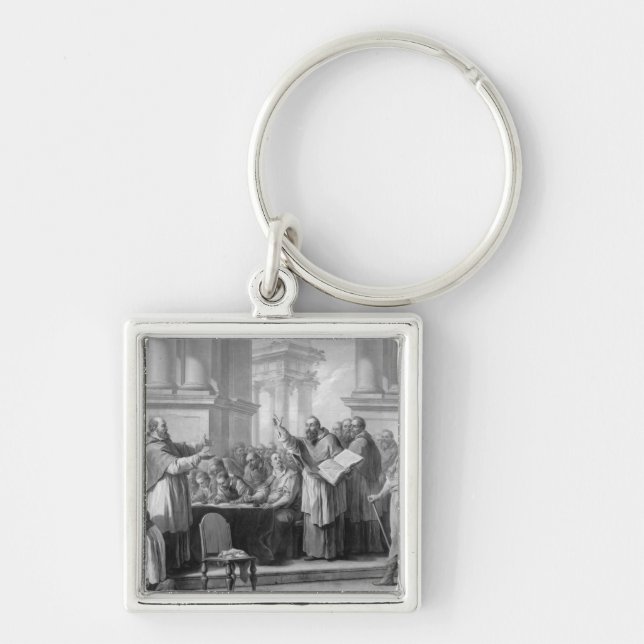 Meeting of St. Augustine and the Donatists Key Ring (Front)