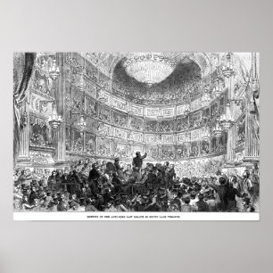 Meeting of the Anti-Corn Law League Poster
