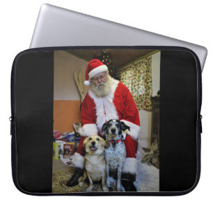 Meeting Santa Laptop Sleeve