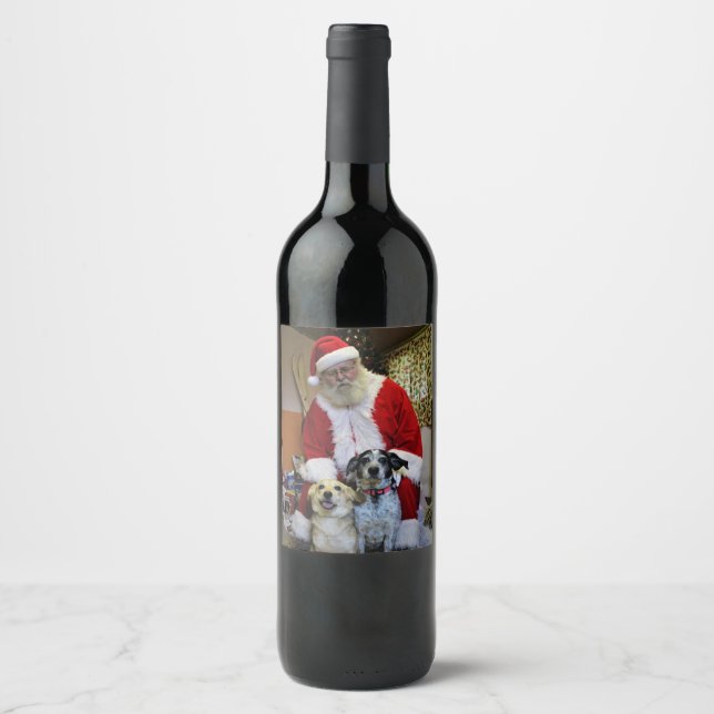 Meeting Santa Wine Label (Front)