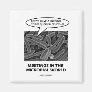 Meetings In The Microbial World (Quorum Sensing) Magnet
