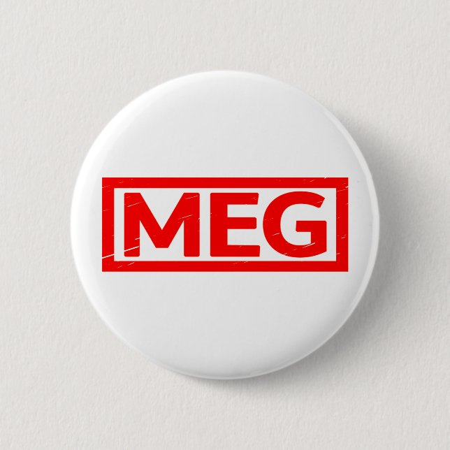 Meg Stamp 6 Cm Round Badge (Front)