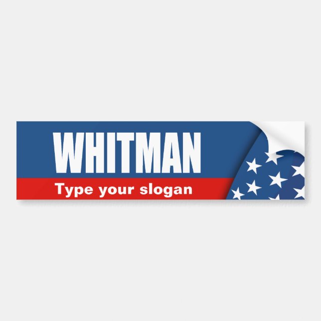 MEG WHITMAN BUMPER STICKER (Front)