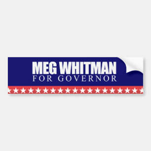 Meg Whitman for Governor 2010 Bumper Sticker