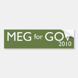 Meg Whitman For Governor Bumper Sticker