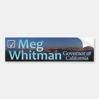 Meg Whitman for Governor - Colour Bumper Sticker