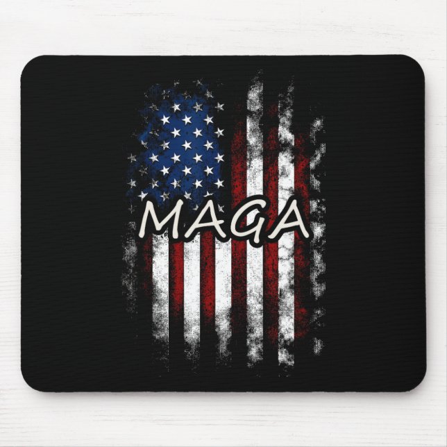 Mega Flags - Mega Flag - Patriotic Usa Flag  Mouse Pad (Front)