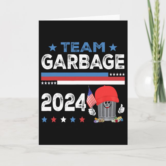 Mega Garbage Proud Trump Supporter 1  Card (Front)