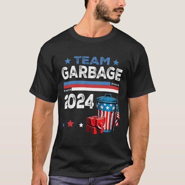 Mega Garbage Proud Trump Supporter 2  T-Shirt (Front)