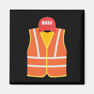 Mega Garge Collector Vest For Trump Election Day  Magnet