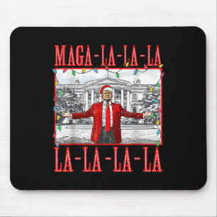 Mega La La La Christmas Santa Funny Trump Xmas Paj Mouse Pad