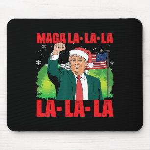Mega La La La Donald Trump Potus 47 Ugly Christmas Mouse Pad